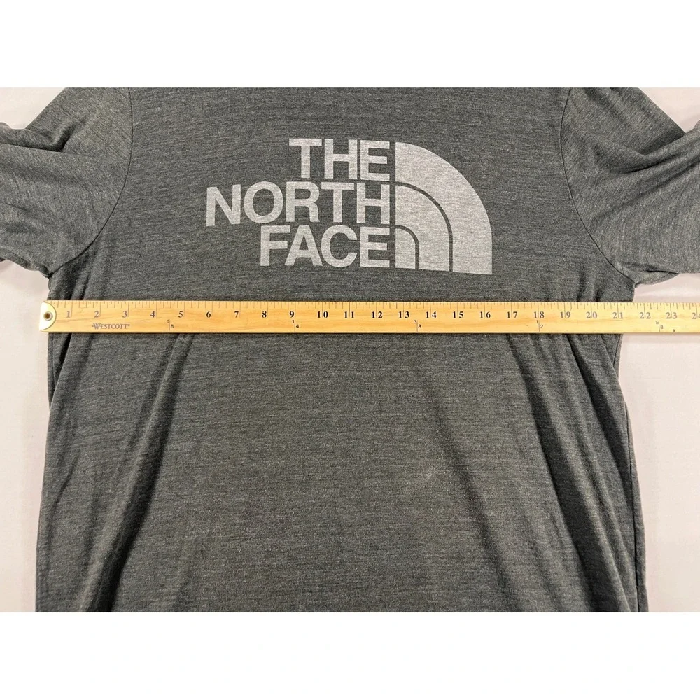 The North Face Mens XL T-Shirt Dark Gray Heather Half Dome Logo Graphic Tee